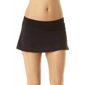NEW ANNE COLE classic skirt swim bottom in black